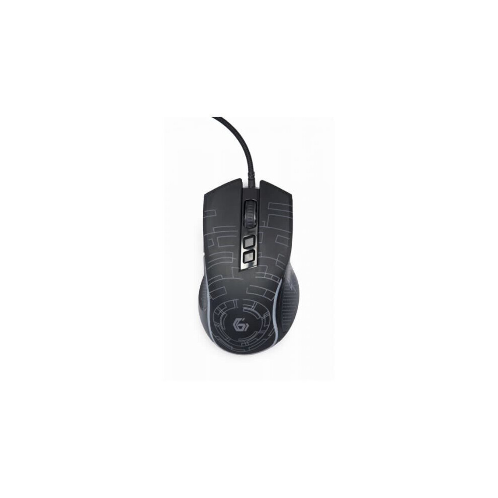 Gembird USB-LED-Gaming-Maus 7-Tasten 3600 DPI (Kabelgebunden), Maus, Schwarz - Image 5
