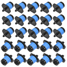 50 Pack Adjustable Drip Irrigation Emitters Fan Spray Fits 1/4 inch Tubing 29x15mm for Garden