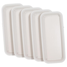 Plant Saucer Tray Rectangular Plastic Flower Pot Tray, Breathable Drainage Drip Catcher