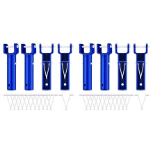 8 Pack Pool Vacuum Head Handle Replacement with 24 V Clips, 2 Inch Universal Fit