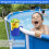 4 Pack Above Ground Pool Cup Holders Poolside Drink and Phone Holders with Drain Holes Stackable 4