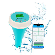 Pool Water Tester and Smart Pool Monitor, Floating 6 in 1 pH/Chlorine with App for Pools and Spas