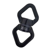 Climbing Swivels Aluminum Alloys Rotational Swivels 30KN-black
