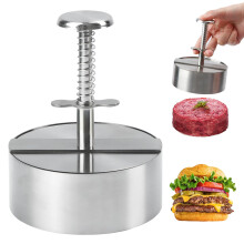 Burger Press, Adjustable Hamburger Patty Maker Food Class 304 Stainless Steel, Non -Filled Patty Molds Beef, Vegetables, Meat, Barbecue, Party Grill