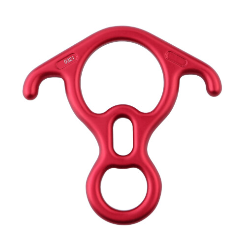Lichtgewicht aluminiumlegering Compacts Figuur 8-afdaler-Rood