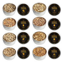 Wood Chips for Smoking Cocktails and Food, 8 Natural Flavors Sawdust for Cocktail Smoker