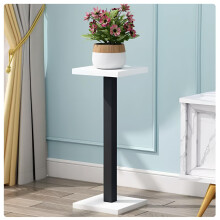 Metal Plant Stand, Black Square Plant Shelf for Indoor Outdoor Potted Plants, 39x9.5in 100x24cm