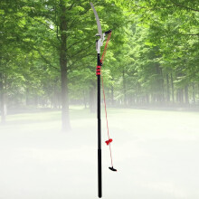 Manual Telescoping Pole Saw 18FT/24FT, Aluminum Tree Pruner, Sharp Steel Blade for Branches