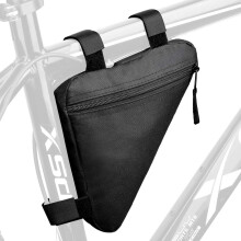 Bolsa triangular para quadro de bicicleta em tecido Oxford de alta qualidade, multiuso, fina e leve, com bom espaço de armazenamento, resist