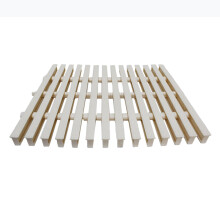 Swimming Pool Gutter Grating and Pool Drain Grate, PPS Plastic, AntiSlip, White, 18x100cm