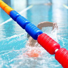 Pool Safety Rope with Floats, Lane Divider for Shallow and Deep, Durable Nylon, 7m 23ft, 9cm 3.5in