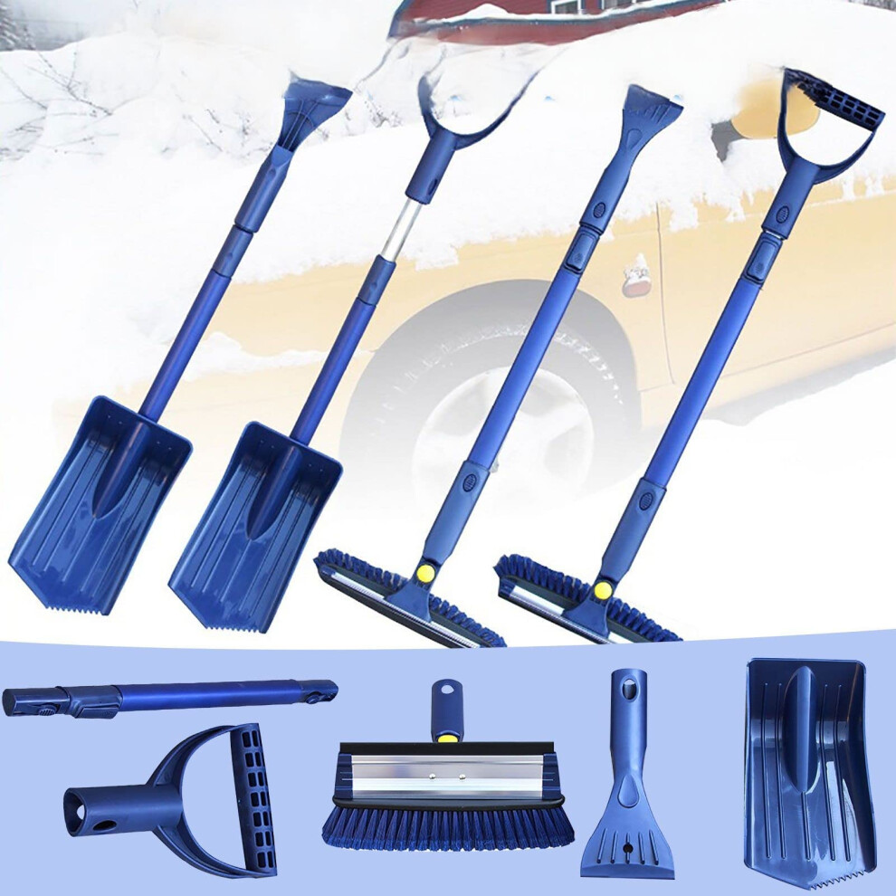 6In1 Snow Brush And Ice Scraper For Car Windshield With Squeegee, Antibreak Winter Kit 9771547340003