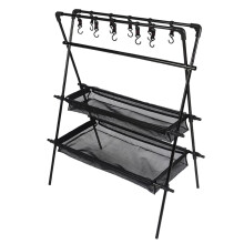 Camping Dish Drying Rack Hanging Camp Kitchen Organizer Shelf Aluminum Alloy for Cups and Bowls