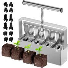 2 Inch Soil Blocker Handheld Reusable Seed Starting Soil Block Maker for Seedlings and Cuttings