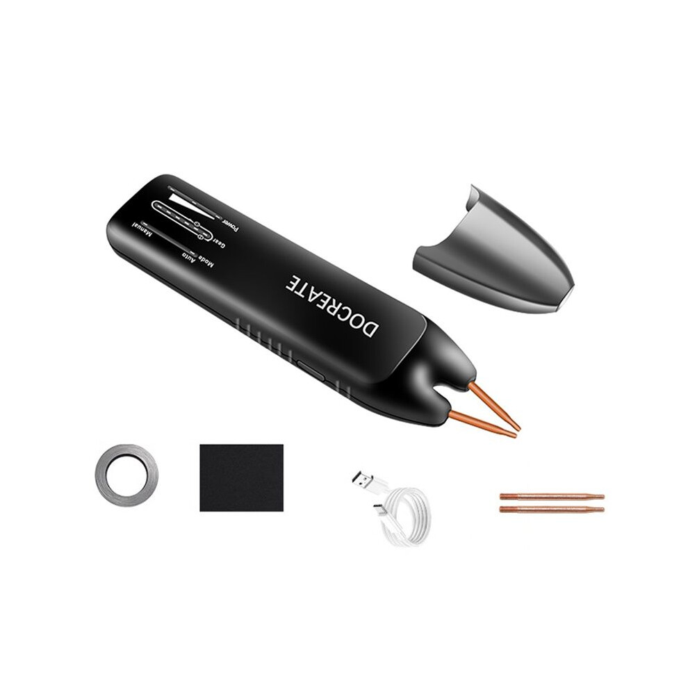 Docreate Portable Spot Handheld Led Display Spot Small 18650 Mobile Lithium Battery Spot Welding Pen 6033141631073