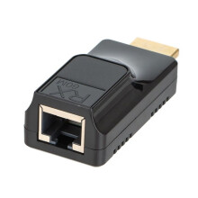 60M -Compatible Extender RJ45 to -Compatible 1080P HD Video Network Cable Extender Adapter for HDTV Monitor