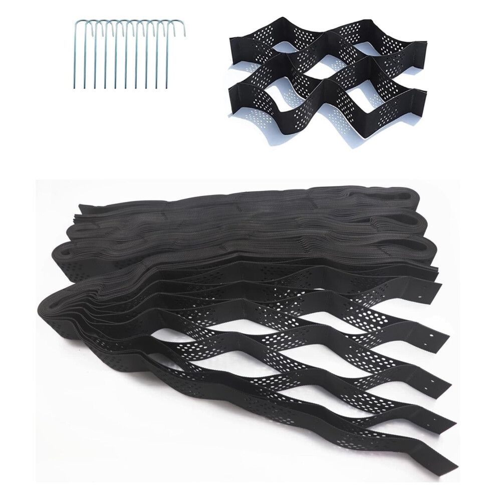 2 Inch Hdpe Gravel Stabilizer Grid For Driveway And Walkway, Heavy Load Support, Permeable Pavers For Slope And Parking Lot 9092120970913