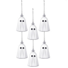6PCS Cute  Ornaments,Ghosts Decoration Halloween Spooky  Ornament for Garden Patio Lawn Yard Home Car Decor