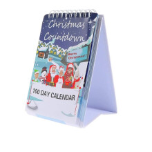 2025 Christmas Tear Off Countdown Desk Calendar, 100 Day Christmas Countdown Calendar, Wall Art Home Decor Desk