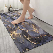 Antislip badmat van diatomeeënaarde, sneldrogend en superabsorberend, voor badkamer, wastafel, keuken en wasruimte, 1 stuk, gekleurd