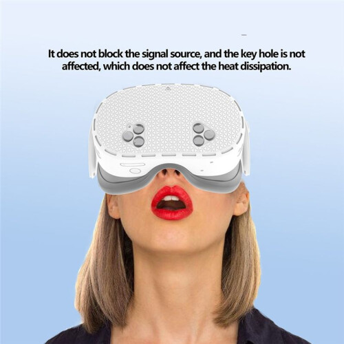 Silicone Protective Case for Meta Quest 3S - Anti-Collision Host Protective Cover, VR Accessories Grey&White 1