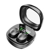 Wireless Invisible Earbuds Headphones with Digital Display Side Sleep Comfortable Earphones Black
