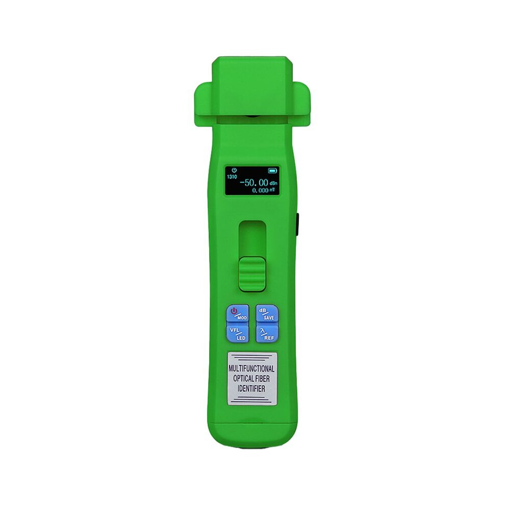 Green Aua-C605 Rechargeable Optical Fiber Identifier + Opm + Vfl + Led Light Fiber Optic Cable Tester Ftth Tool 6033134674537