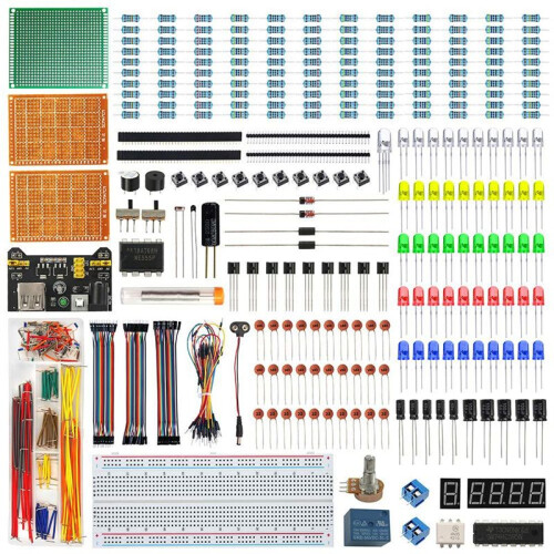 ESP32/ESP8266 Electronie Components Kit Fun DIY  Kit with Power Supply Module Breadboard for R3