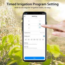 Tuya WiFi Sprinkler Meter with Water Meter Wireless Control Real Flow Rate and Water Consumption Monitoring