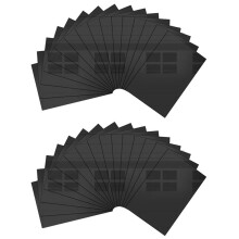 Magnetic Garage Door Window Glossy Magnetic Decorative Magnetic Garage Door Decorative Hardware 6x4 Inches 32PCS