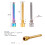 M4 Titanium Bolts for Bicycle Disc Brake Pad Threaded Pin Inserts Screw for XT R XT Hydraulic Disk Caliper-Titanium 3