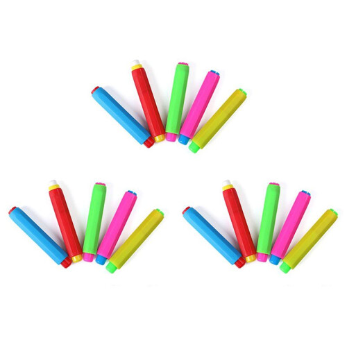 15X Chalk Holder Case Cover for Plastic School Adjustable Replacement Chalk Cover Color Random