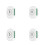 4X Tuya  WiFi Ventilator Plafondventilator Schakelmodule Dual-Mode Reset Voice  Controller voor Alexa  Home Wit 1