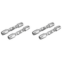 4pcs Hydraulic Hose Repair Kit, Reusable, 2-Wire Reusable Hydraulic Repair Fitting 3/8Inch