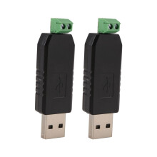 2x PC USB to RS485 -485 interface converter Serial adapter compatible + PLC