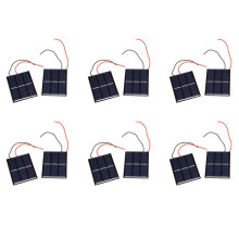 12 Pcs 1.5V 400Ma 80X60Mm Micro- Cellules Solaires de Puissance pour Panneaux Solaires - Projets de Bricolage - Jouets - Chargeur de Batterie