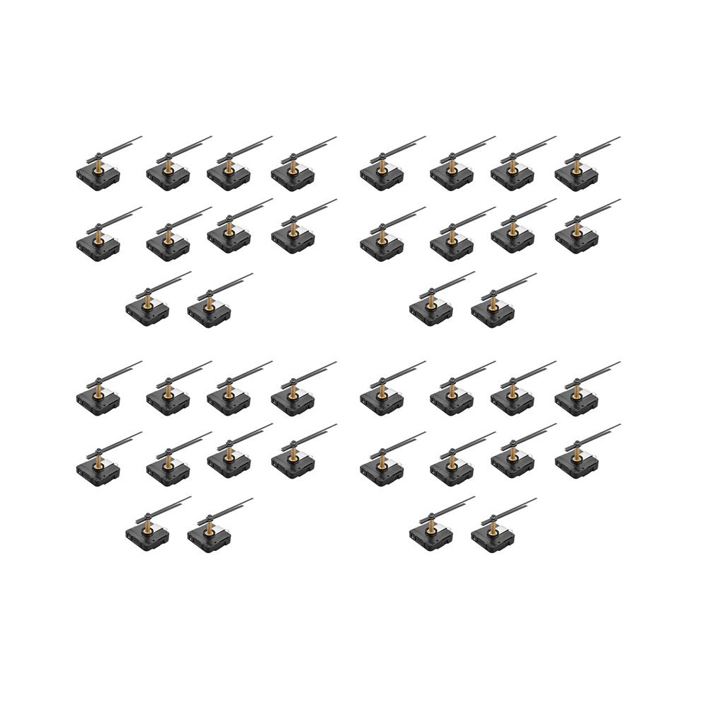 Semoic 40Pcs 31 Mm Long Shaft Quartz Clock Movement Mechanism Diy Clock Repair Hands Kit Clock Movement Repair Tool Parts