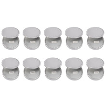 10X Metal Body Cap and Lens Rear Cap Set for M39 Ltm Lsm Screw Mount Mcm39S(Silver)