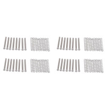 32 Pcs M3x30MM Electric Guitar Humbucker Pickup Adjust Height Screw and Springs - Silver