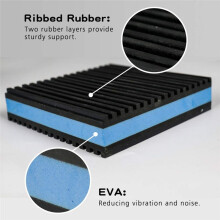 4PCS Anti Vibration Pads 4x4x7/8inch Sound Isolation for Air Compressos, Conditioner, Treadmill, HVAC Washer Dryer