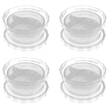 4X Kitchen Multifunctional Garlic Crusher Manual Garlic Press Roll Crusher Chopper Kitchen Gadgets Accessories White