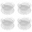 4X Kitchen Multifunctional Garlic Crusher Manual Garlic Press Roll Crusher Chopper Kitchen Gadgets Accessories White 1
