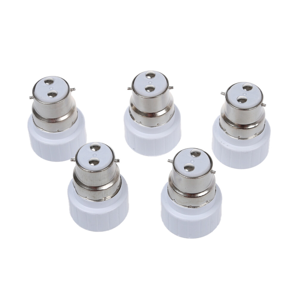 B22 To Gu10 Lamp Bulb Base Socket Converter Adaptor 5 Pack Light 6031247586730