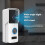 Tuya HD Câmera de Vídeo Campainha Sem Fio com Campainha Interna 90 Graus  Angular Visual WIFI 1