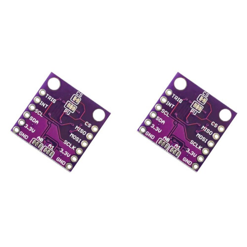 2X MLX90393 3D Digital Hall Sensors 3D Position of the Rotational Angular Displacement Sensor Board Contactless
