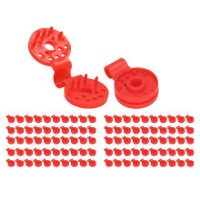 100Pcs Red Shade Cloth Clips Heavy Duty Plastic Fasteners for Greenhouse Garden BirdProof Secure Grip