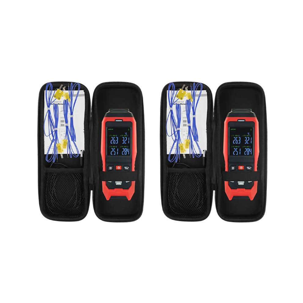 Semoic 2X Thermocouple Thermometer 4 Channels Data Logger Thermometer K Type Temperature Logger With Alarm And Data Logging