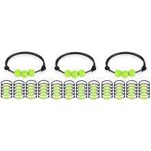 60 Pcs Tennis Charm Bracelets Tennis Tennis Beads Adjustable Wristbands Inspirational Sport Bracelet for Teens