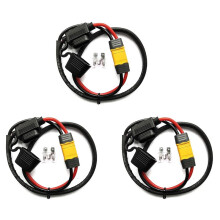 3X Cabo de Alimentação de Bateria de Bicicleta Elétrica Fusível Controlador de Bateria de Lítio À Prova D'Água 14AWG Fio de Descarga XT60