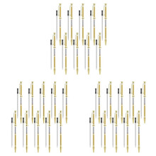 30-Delige Pensets voor Houtdraaien, 7 mm Slanke Pendraaiset met Navulling, Draaibankbenodigdheden, Goudkleurig